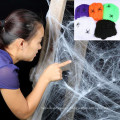 Halloween Scary Party Scene Props White Stretchy Spider Web Horror Horror Decoración de Halloween para Bar Haunted House